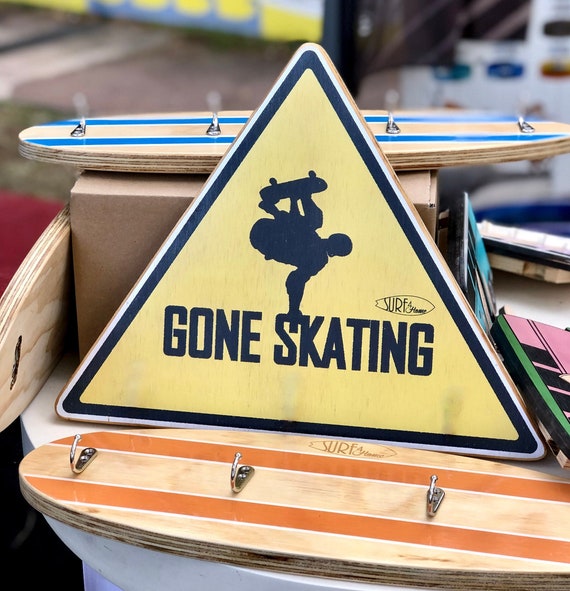 Gone Skating wall hanging decor