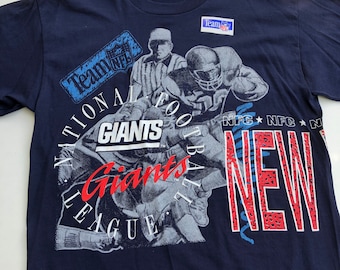 Maillot Vintage New York Giants - Taille XL, Bleu, Logo Athlétique, Années 93-99