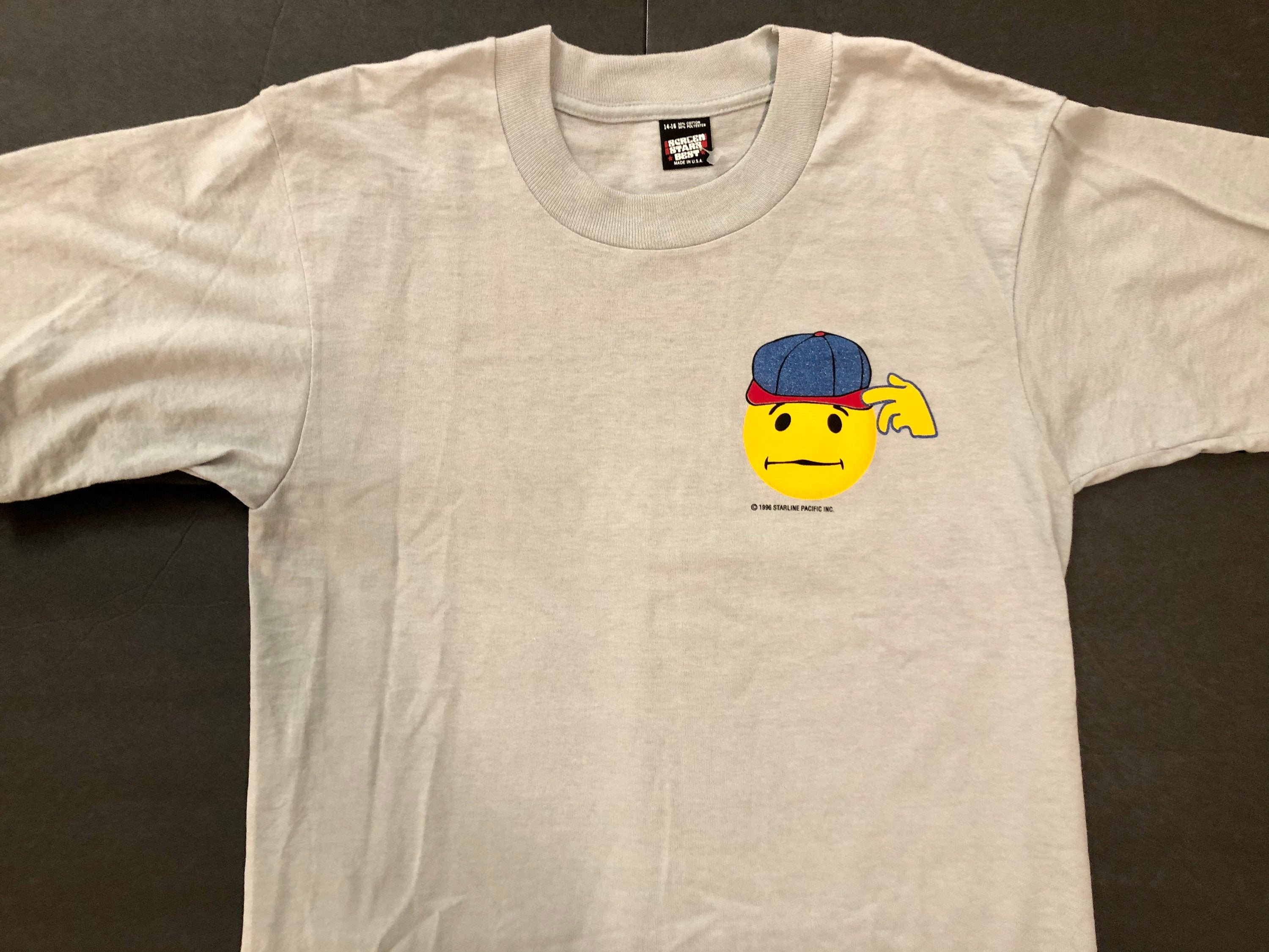 90s Deadstock Vintage T-shirt Smiley 