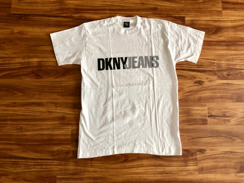 Rare 90s DKNY Jeans Spellout Shirt DKNY Spell Out White - Etsy