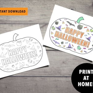 Halloween Coloring Sheet, Printable Coloring Page, Kids Coloring Page, Classroom Supplies, Birthday Party, Activity Sheet, Classroom Color