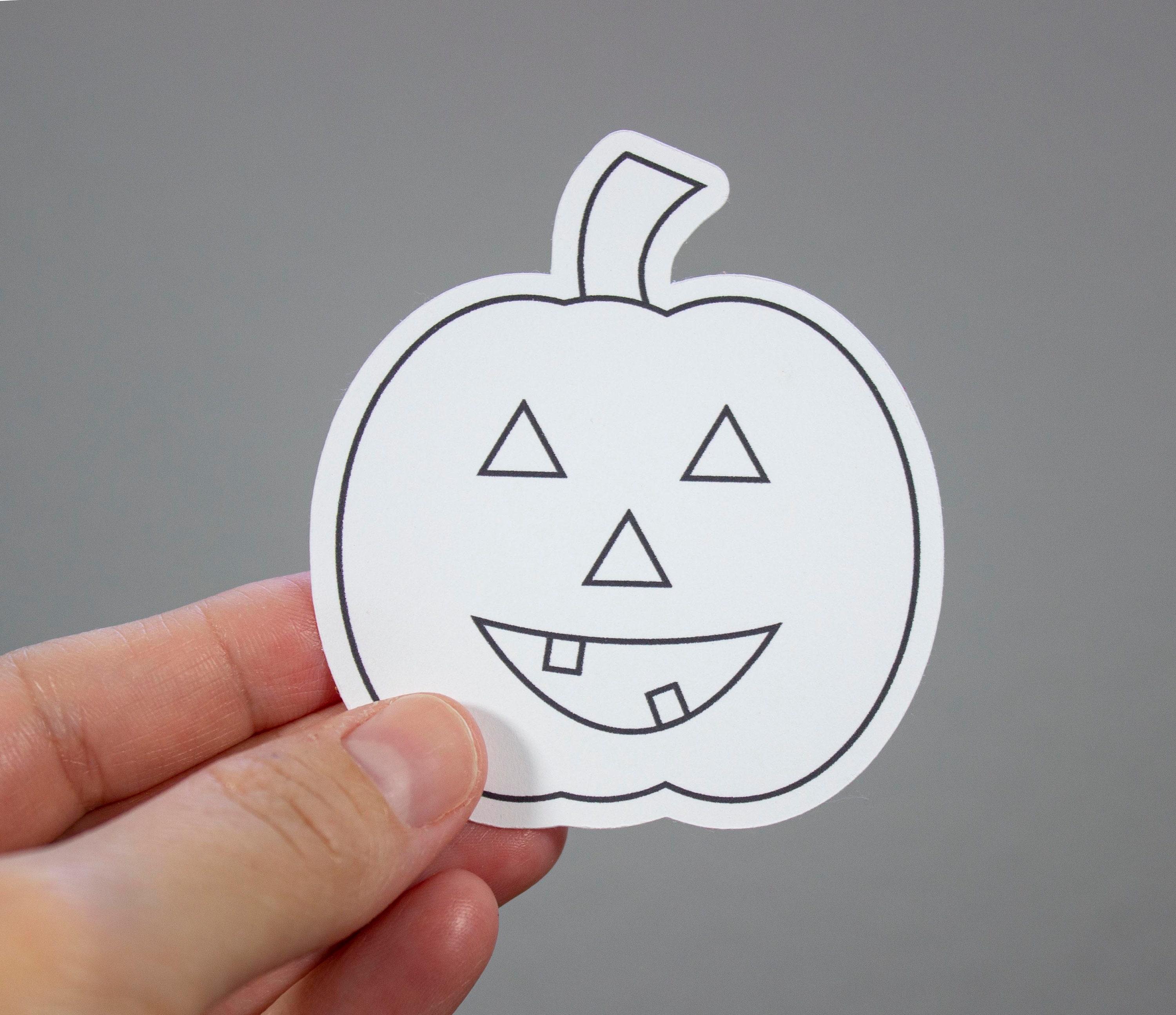 Free Printable Colorable Halloween Decals