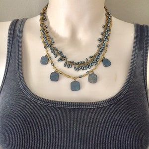 Labradorite and Hematite Necklace