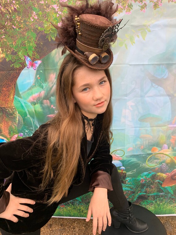 Steampunk Mini Top Hat, or Fascinator, MADE to ORDER ONLY  display picture 3