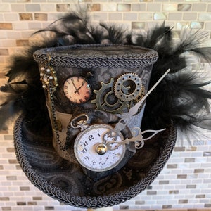 Steampunk Mini Top Hat, Pocket Watch Fascinator, MADE to ORDER ONLY!!