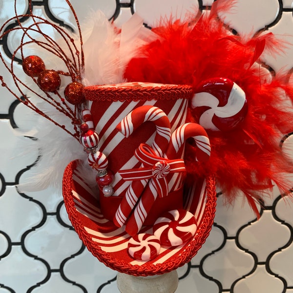 Candy Cane Hat Etsy