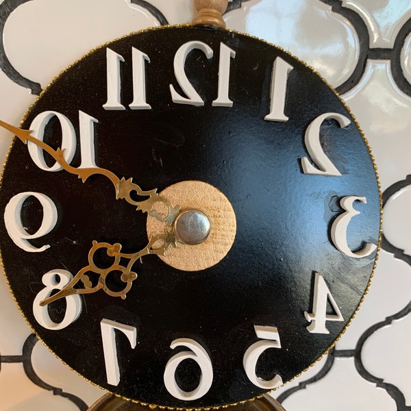 MADE to ORDER ONLY!!  Alice In Wonderland Pocket Watch, Large Clock Wreath Attachment, Not a working clock!