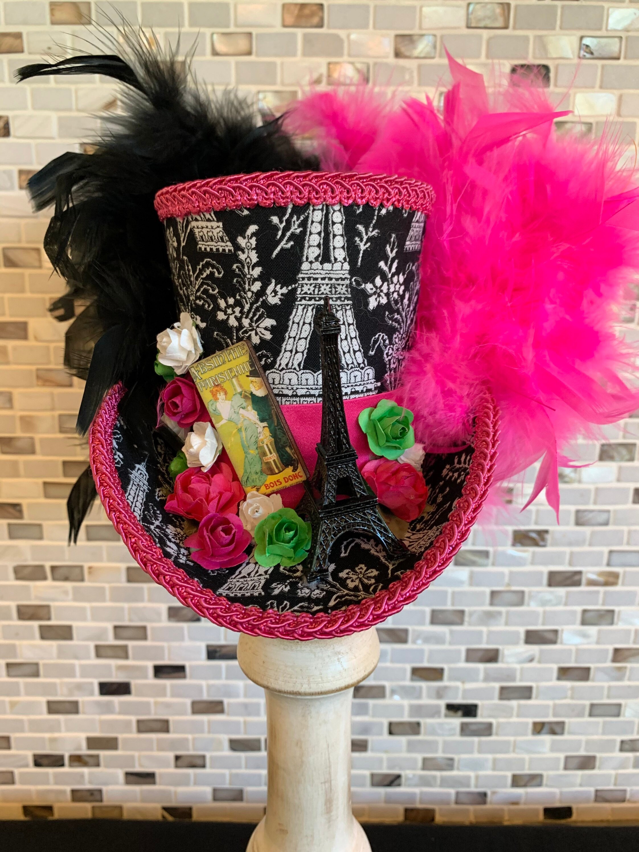 Moulin Rouge Vintage Collection French Hat Moulin Rouge Top Hat - Etsy main image 4