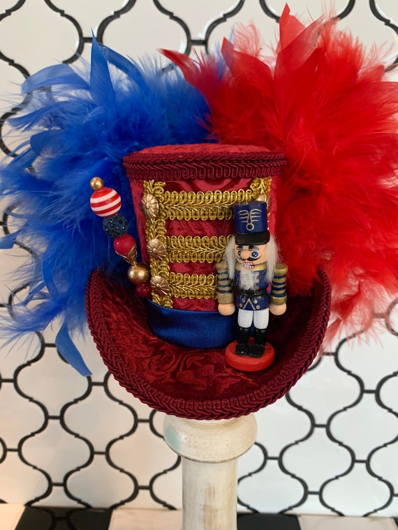 Nutcracker Mini Top Hat, Christmas Soldier Fascinator, MADE to ORDER ONLY!!