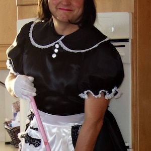 Sissy Cross Dressing French Maid Dress of Elegance This Adorablesissies maid outfit is made to serve in you will be the best Sissy Maid image 1