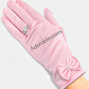 Satin Stretch Gloves - get that sensual feeling - for ABDL dressing and looking pretty