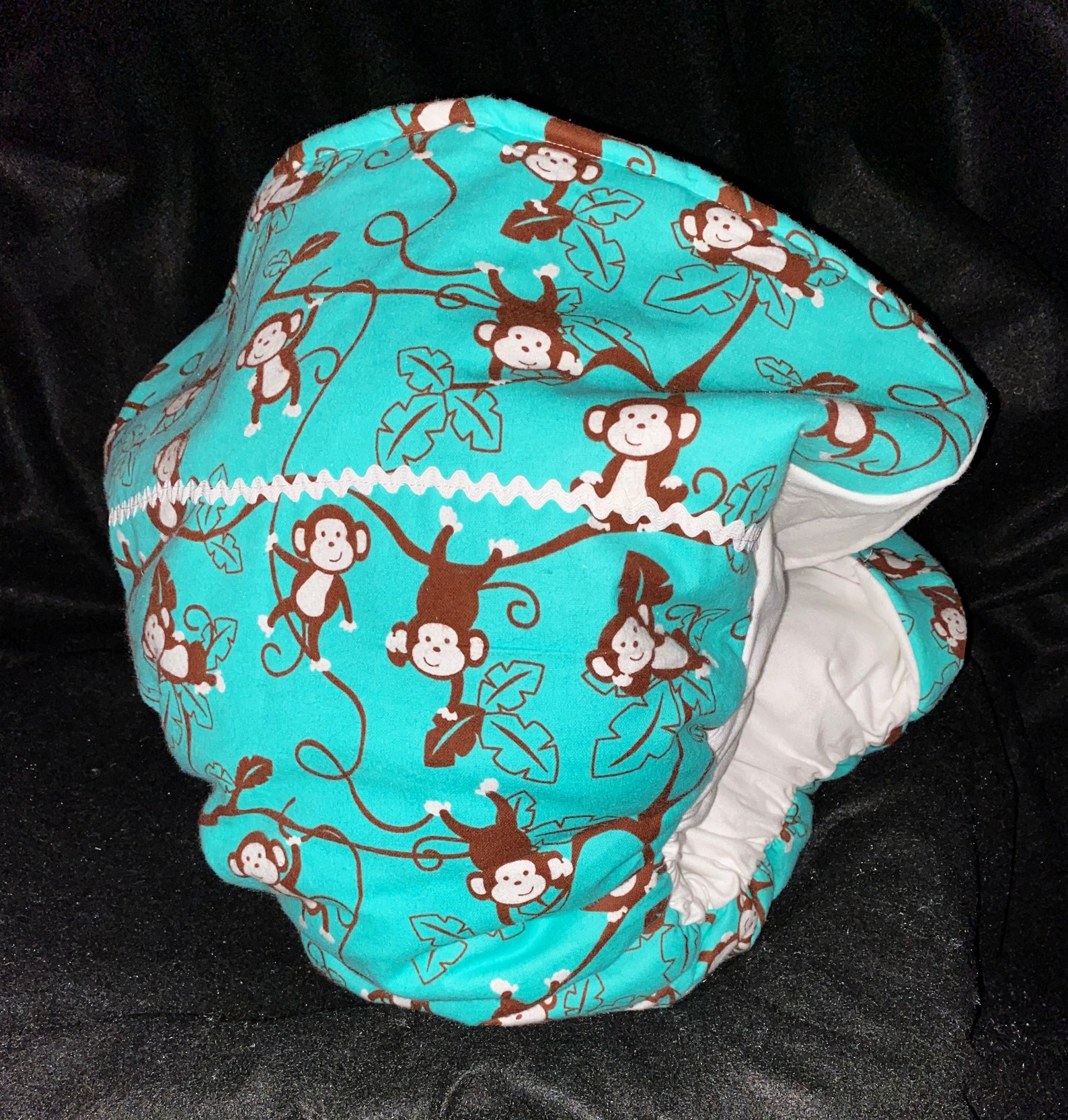 Waddle Diaper Spread Diaper for ABDL With Brown Monkeys on Etsy Israel