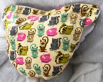 Cats Variety Waddle Diaper spread diaper for ABDL in adorable Cats of all kinds for the Cat lover and AdorableSissie in you