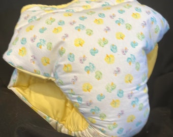 ABDL Waddle Flannel Diaper: Baby Duck Print, Adult Sissy Baby