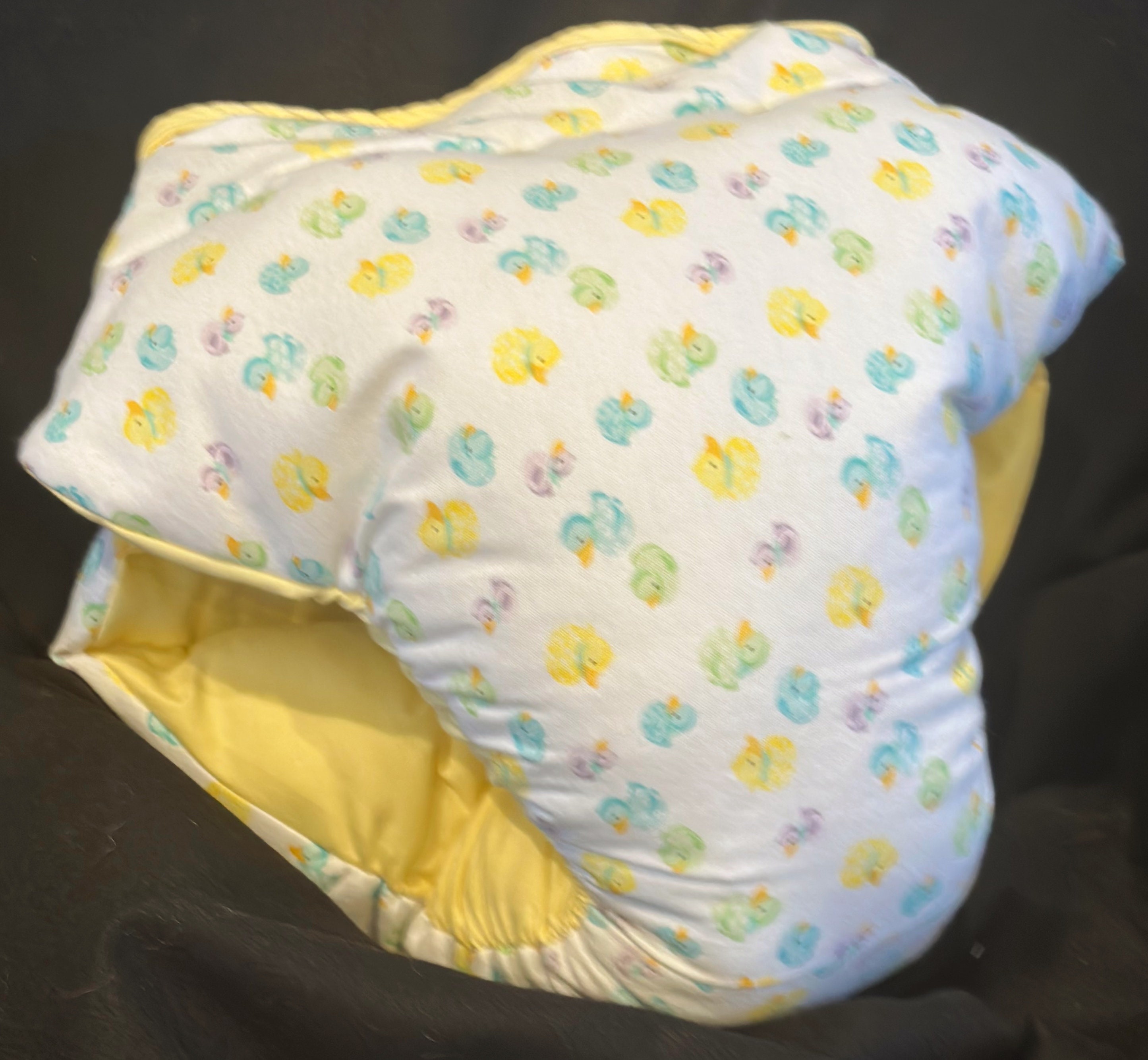 ABDL Waddle Diaper Spread Diaper Baby Ducks on a white background