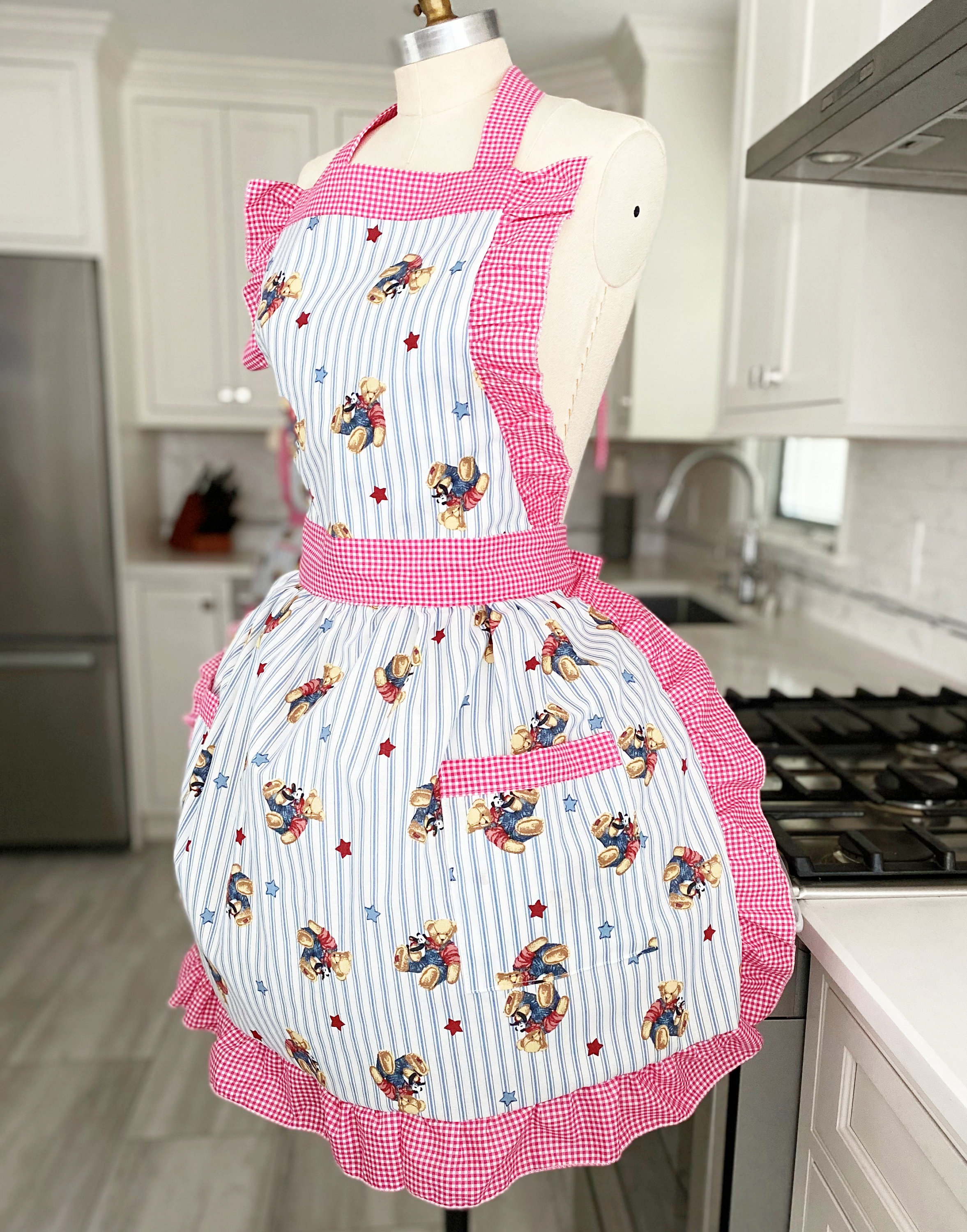 Neon Floral Bears Apron main image 1