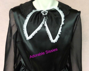 Gorgeous, Elegant, Sophisticated Sissy Maid (French Maid) Crossdressing Sissy Dress  Who is ready to serve in this Sissy Maid Dress?