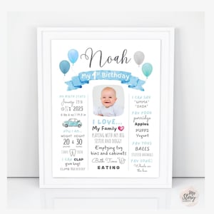 Meilenstein Erster Geburtstag Zeichen FOTO, 1. Geburtstag Poster bearbeitbare Vorlage, Ein Jahr Foto Baby Meilensteintafel, minimales druckbares Schild