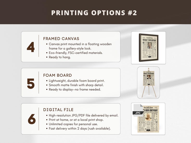 25th Birthday Gift Newspaper Poster| Back in 2001 Sign | Printed or Digital image 7