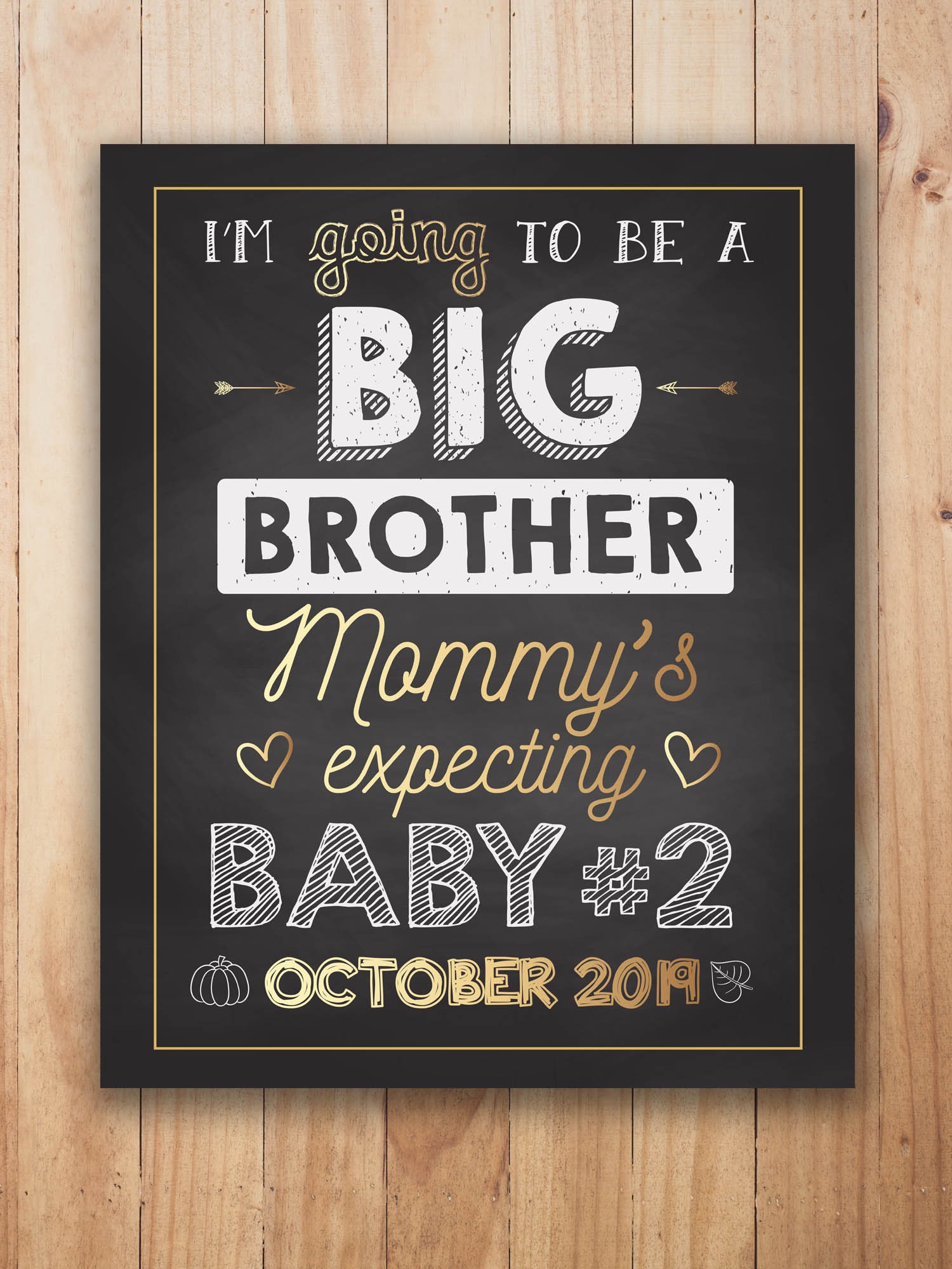 Big Brother Pregnancy Announcement Sign PRINTABLE Big Brother photo picture