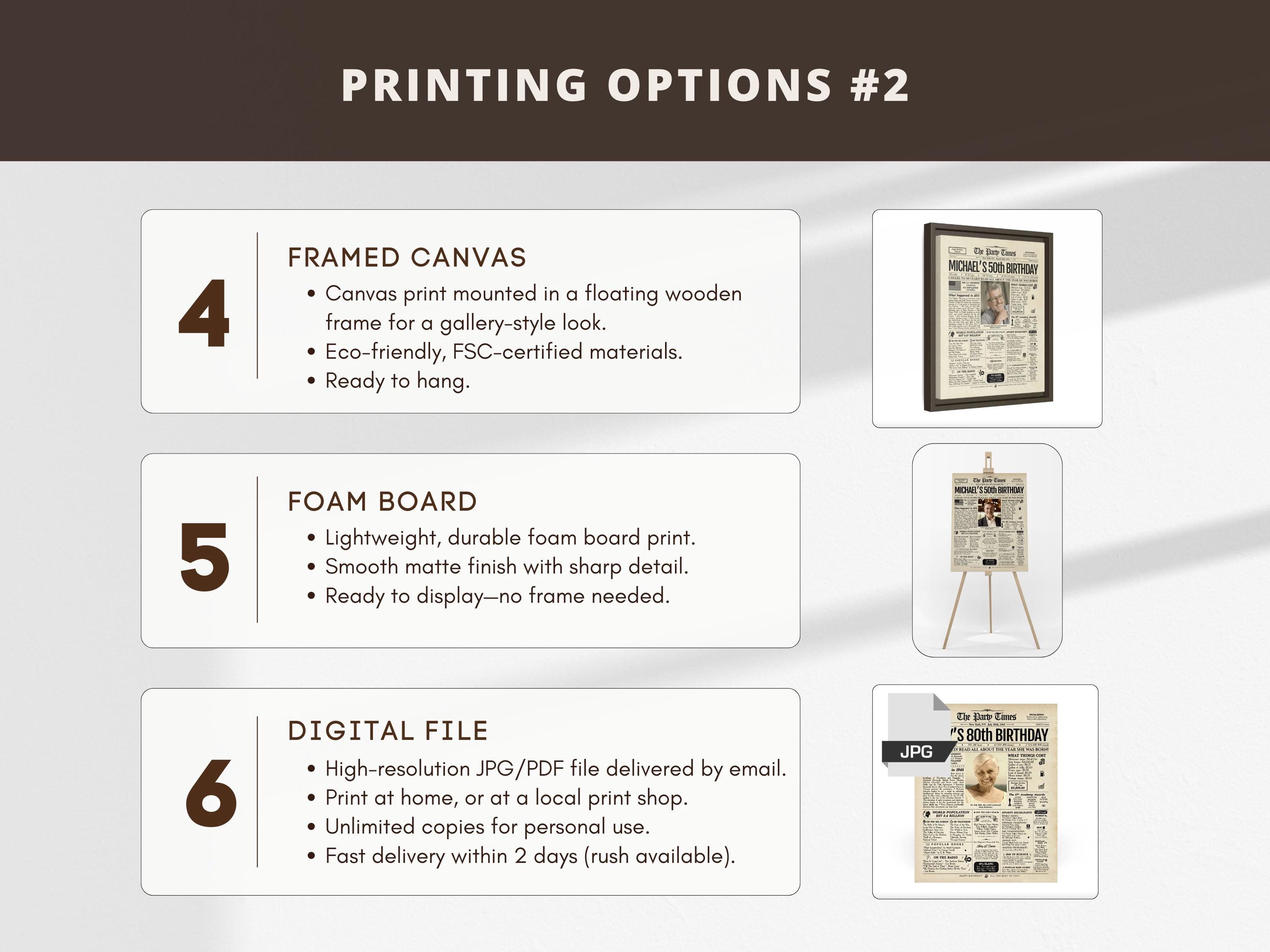 63rd Birthday Gift Newspaper Poster | Personalized Back in 1963 Sign ...