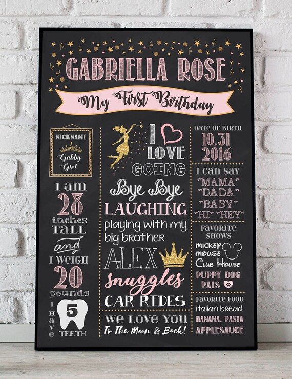 Crown Princess Rose On Board Personalised Baby Girl Car Sign