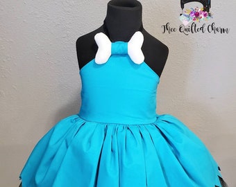 Betty Rubble inspired tutu dress, flintstones inspired costume, Betty rubble party outfit, custom Betty rubble birthday dress