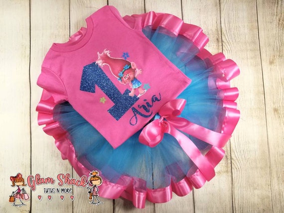 trolls first birthday outfit
