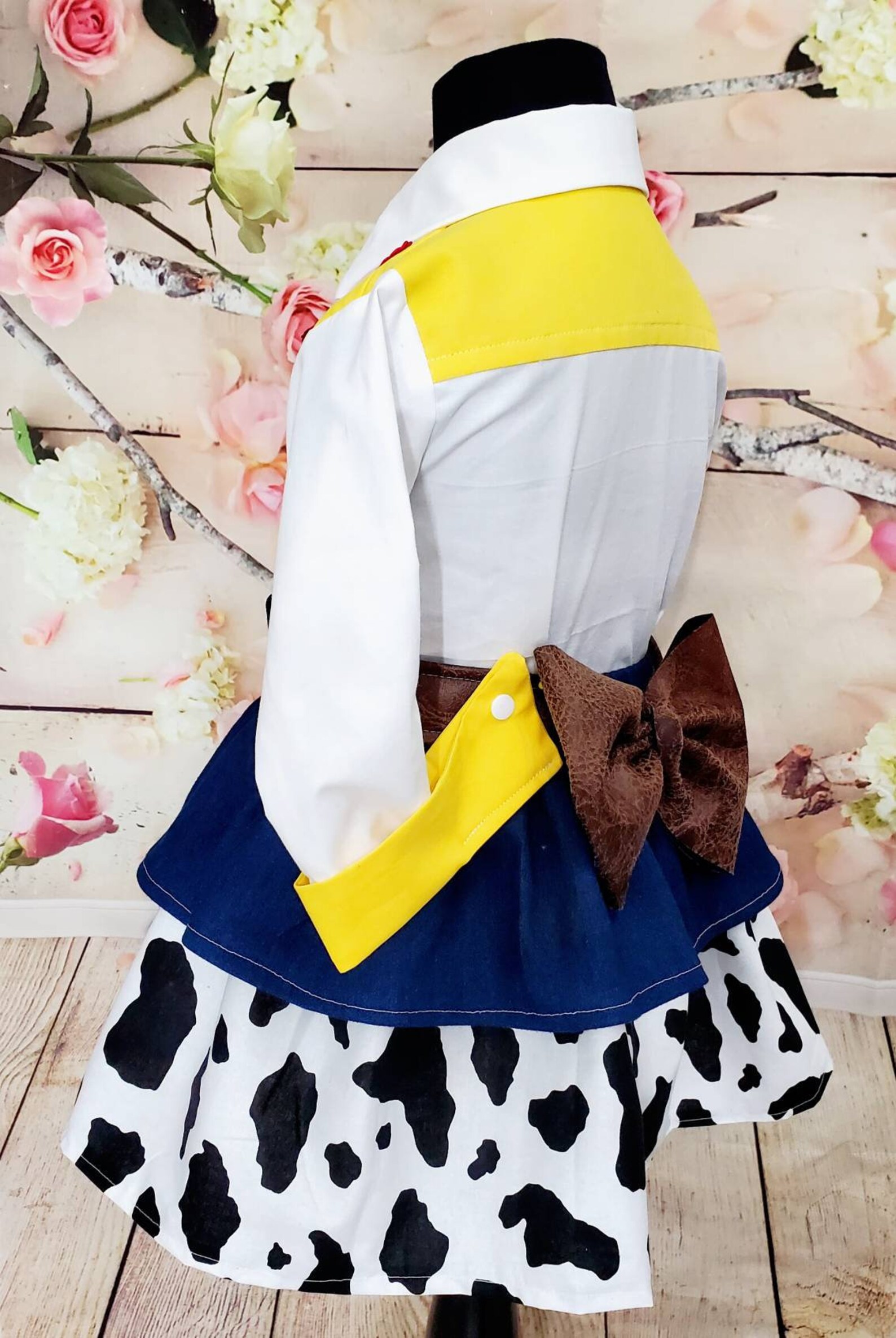 Jessie Cowgirl Costume Shirt For Kids - Toy Story Long Sleeve Button-Up Cosplay Shirt