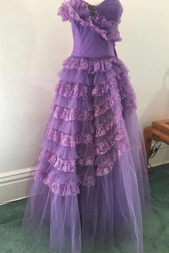 Sale! 1950s Lavender Gown