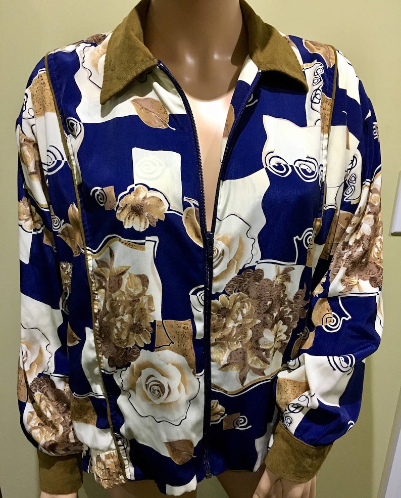 Faux Suede Trimmed Bomber Jacket