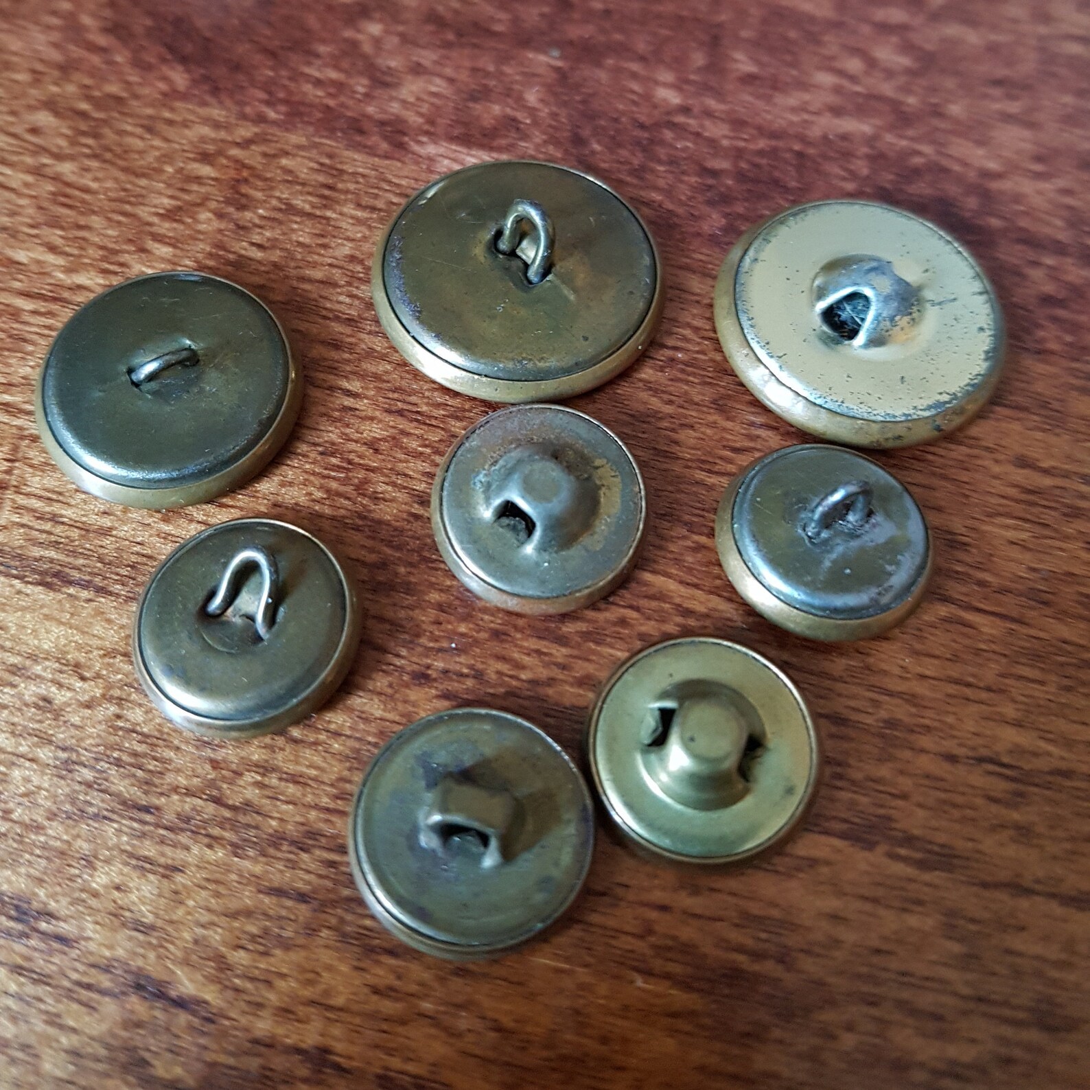 Vintage Brass Buttons Military Spectemur Agendo Etsy