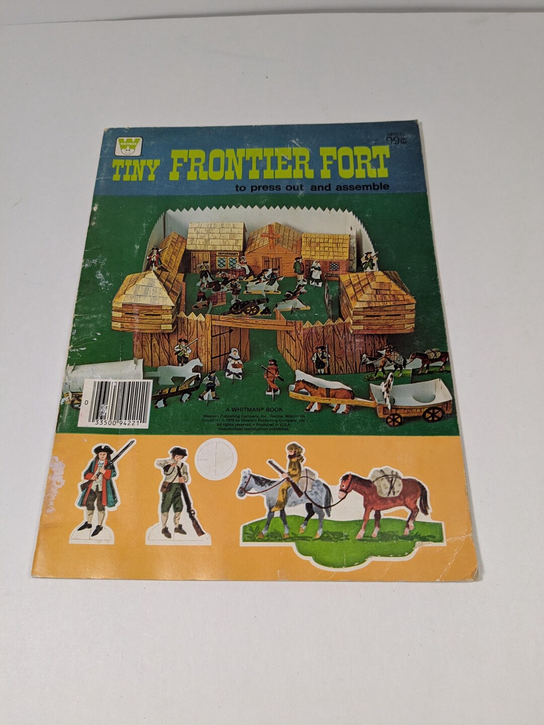 Tiny Frontier Fort Cardstock 3D Assembly Craft A Whitman Book DIY Arts ...