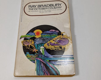 The October Country by Ray Bradbury Vintage Paperback Book Ballantine Books