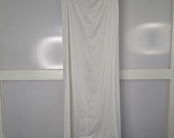 Vintage Sears Maxi Half Slip White 100% Nylon Size Small Waist 24/26 Made in USA