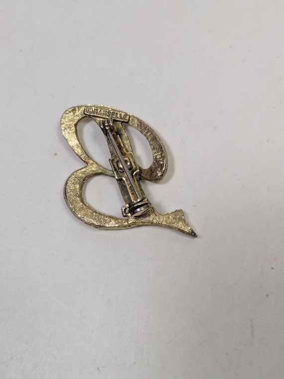 Mamselle Initial Letter B Script Initial Brushed … - image 2