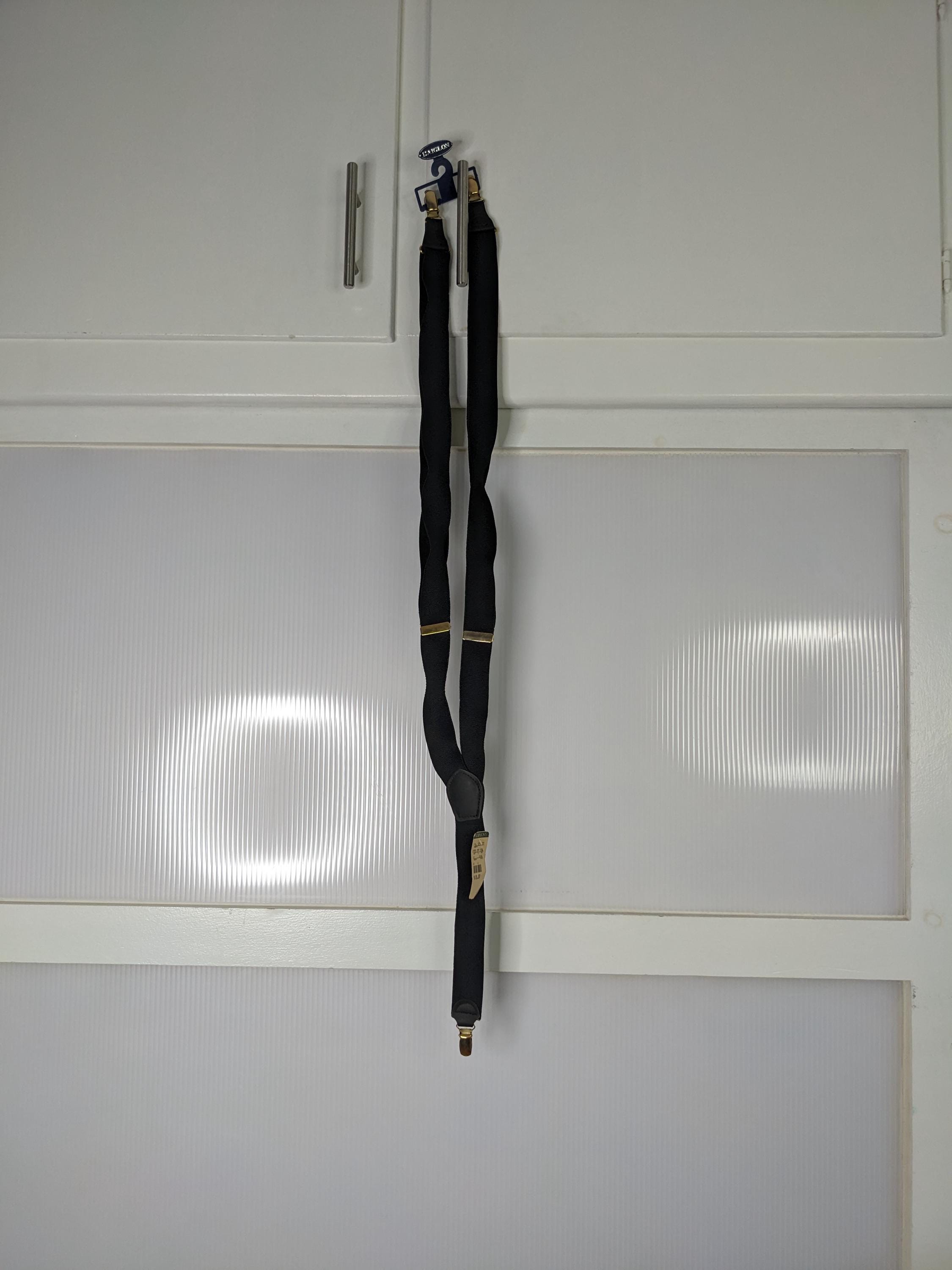 小物 L'AIGLON mesh suspender Vintage L'aiglon Black Suspenders Elastic Gold Tone Hardware