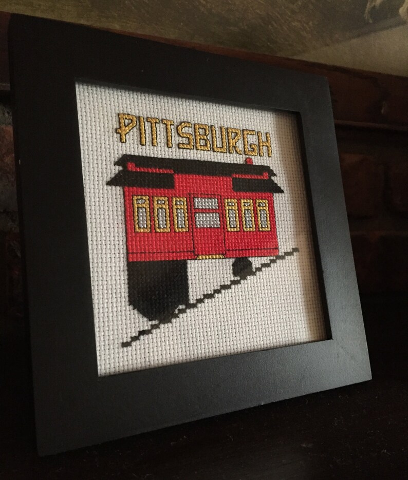Pittsburgh Incline Cross Stitch Pattern Instant Download PDF Etsy