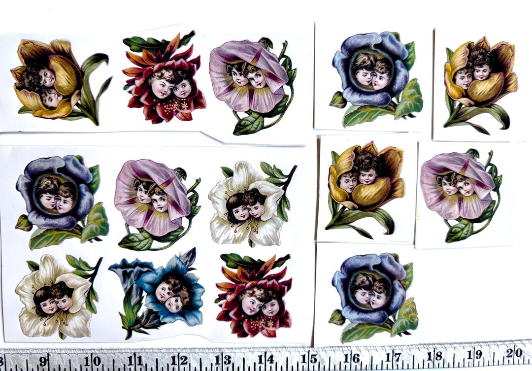 Vintage Collectible STICKERS for Journaling, Scrapbooking, Craft ...