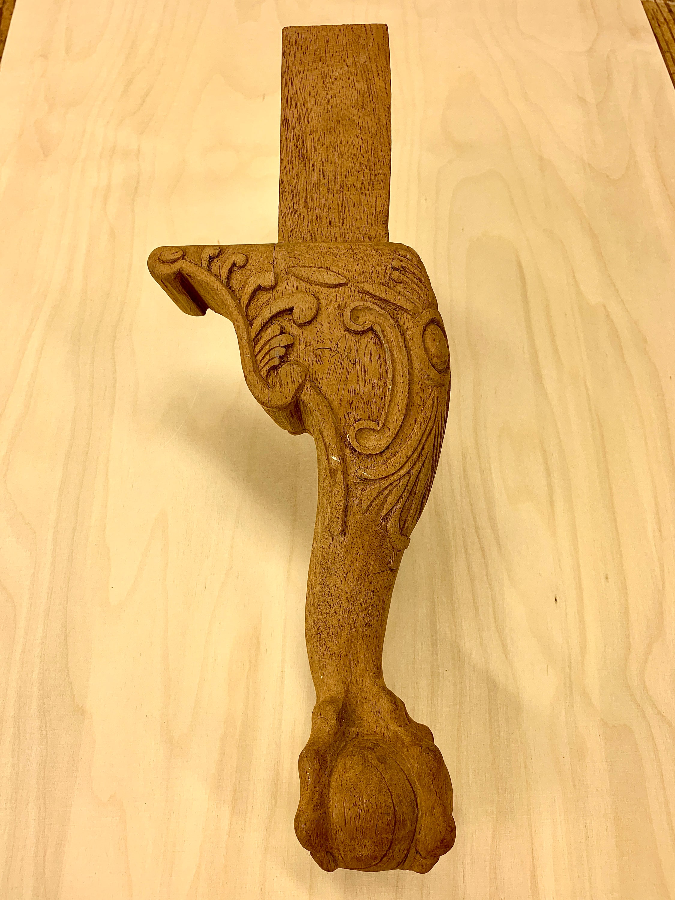 4 Hand Carved Wood Legs for Furniture Home Decor Sculpture Etsy