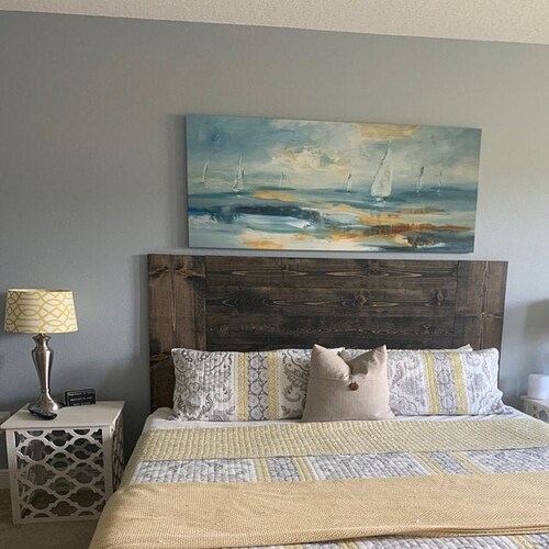 Wall Mounted Scattered Floating Headboard Etsy