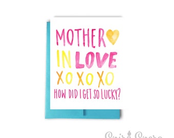 Mother-in-Law Mother's Day Card, Mother-In-Love Card, Husband's Mother Card, Nonbiological Mother's Day Card, Fun Mother's Day Card,