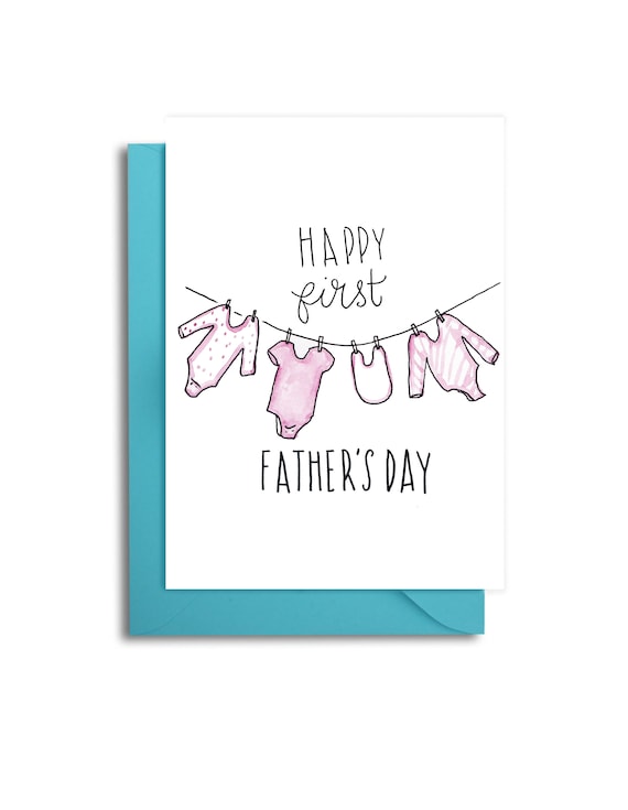 First Father's Day Card 1st Father's Day Card - Etsy
