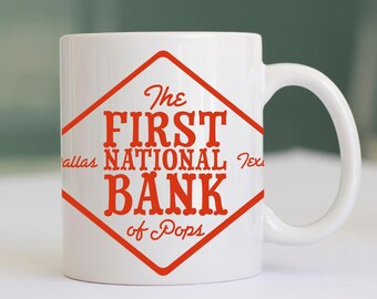 Custom Funny Mug for Grandpa Father's Day Mug Funny Gift for Dad Personalized Birthday Gag Gift for Dad Bank of Dad Mug