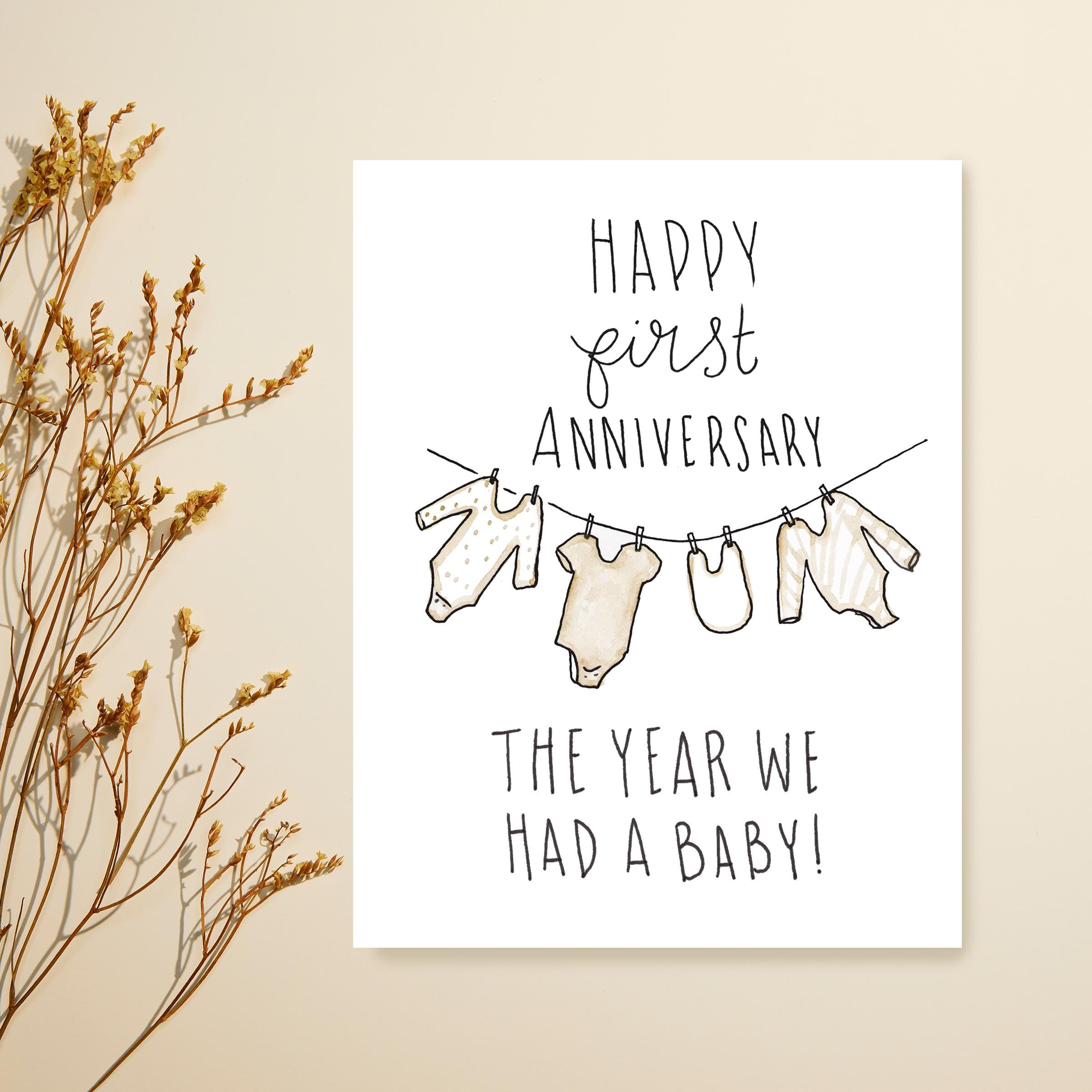 Primo anniversario di matrimonio, carta per il marito, cuori di carta per il primo anniversario, biglietto di auguri per il primo anniversario, idea regalo di carta origami a forma di cuore per