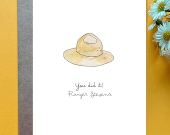 Custom Park Ranger Card US Park Ranger Promotion Card Park Ranger Retirement Gift Personalized Park Ranger Graduation Card