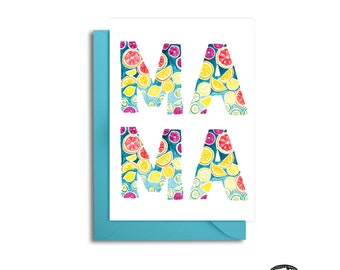 Mother's Day Card, Citrus Print, New Mama, Mama Card, Sweet Mother's Day, 1st Mother's Day, Citrus Fruit, Card for Mom, Mothers Day Gift