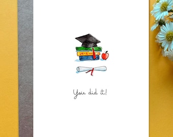 Teacher Graduation Card Elementary Education grad Chemistry Teacher Art Teacher Horticulture Agriculture Teacher Grad French Teacher