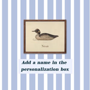 Vintage Duck Art Print Antique Duck Decoy Boy Nursery Mallard Duck Decor Hunting Theme Nursery image 4