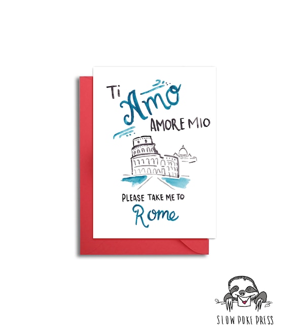 Ti Amo Amore Mio Please Take Me To Rome Rome Valentine Etsy